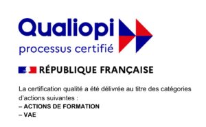 Logo qualiopi certification grim edif ecole régisseur technique et technicien